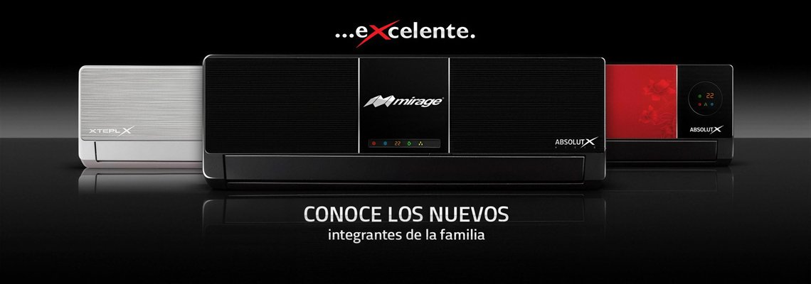 Nuevos minisplits Mirage en blanco, negro y rojo: conoce los nuevos integrantes de la familia